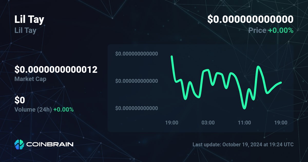 Lil Tay price Lil Tay to USD price chart market cap CoinBrain